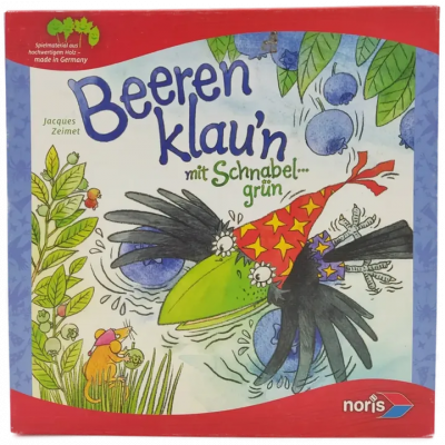 Beeren klau'n mit Schnabel grün - Gesellschaftsspiel, noris 