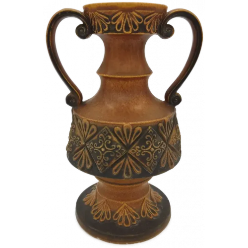 West Germany - Keramik Vase in Brauntönen