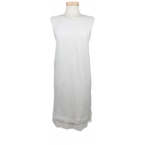 Esprit Damen Sommerkleid weiß/silber - Größe 36