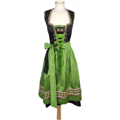 Landhaus C&A Naturally Damen Dirndl schwarz/grün/rosa - Größe 40