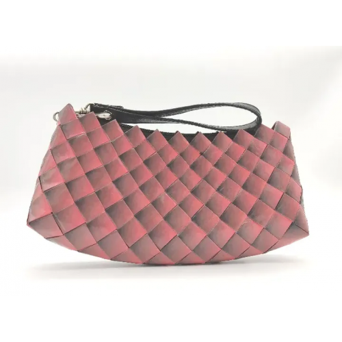 Rebagz Upcycling Damen Clutch Farbverlauf rosarot/schwarz