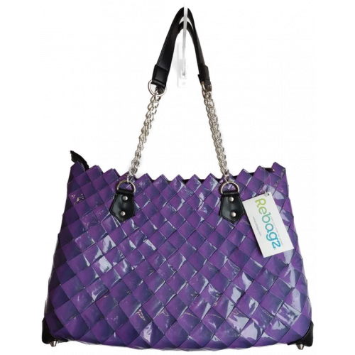 Rebagz Upcycling Damen Shopper lila