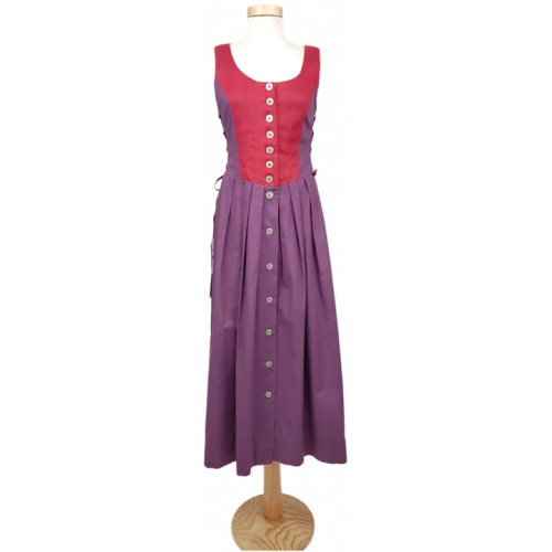 Gallit Fashion Damen Trachtenkleid rot/violett - Größe 38