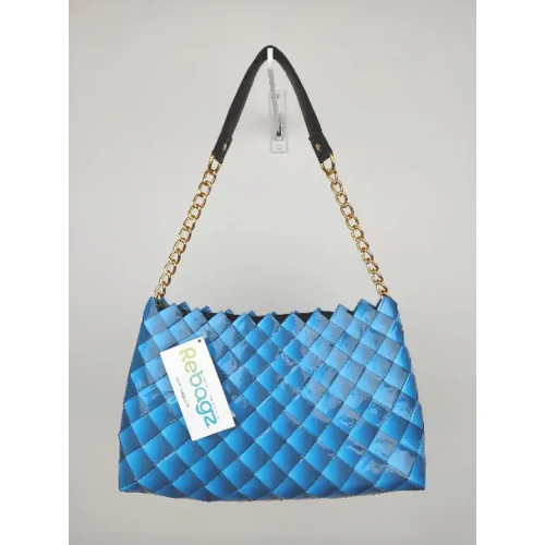 Rebagz Upcycling Damen Tasche blau