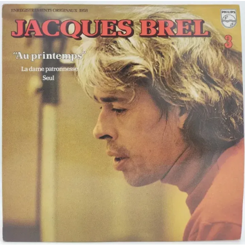 Vinyl LP - Jacques Brel - 3 Au Printemps 