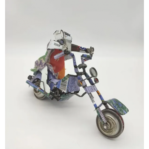 Upcycling Deko Motorrad 