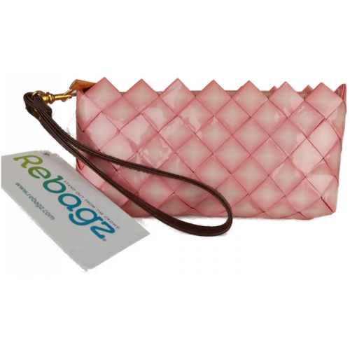 Rebagz Upcycling Damen Clutch in Lachstönen