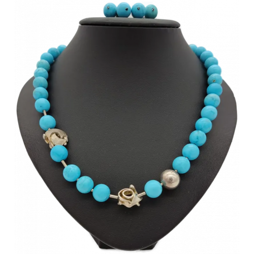 Damen Schmuck-Set 2-teilig Türkis
