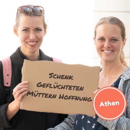 Unterstütze geflüchtete Mütter in Griechenland mit Lebensmitteln und Hygieneartikeln