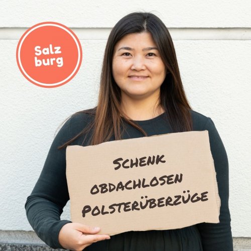 Schenk obdachlosen Menschen neue Polsterüberzüge 