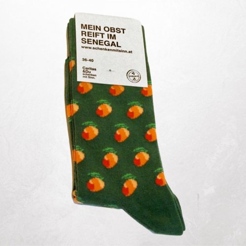 Nachhaltige Produkte | Caritas Wien | Socken Mango | Caritas Wirhelfen.shop