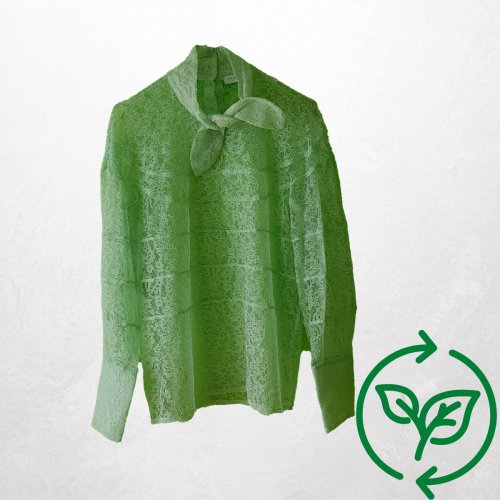 Spitzenbluse Frühlingsgrün Sandro Paris Carla Vintage x Fashion 4 Future