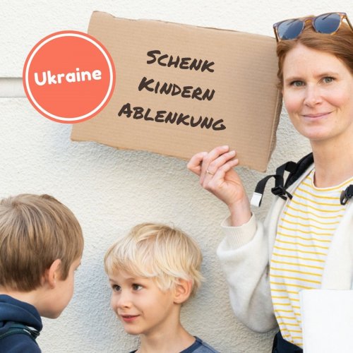Schenk Kindern in der Ukraine einen sicheren Raum zum Spielen