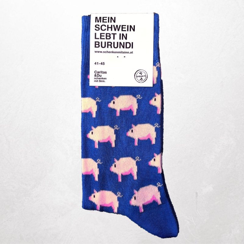 Socken Schweinchen-41-45